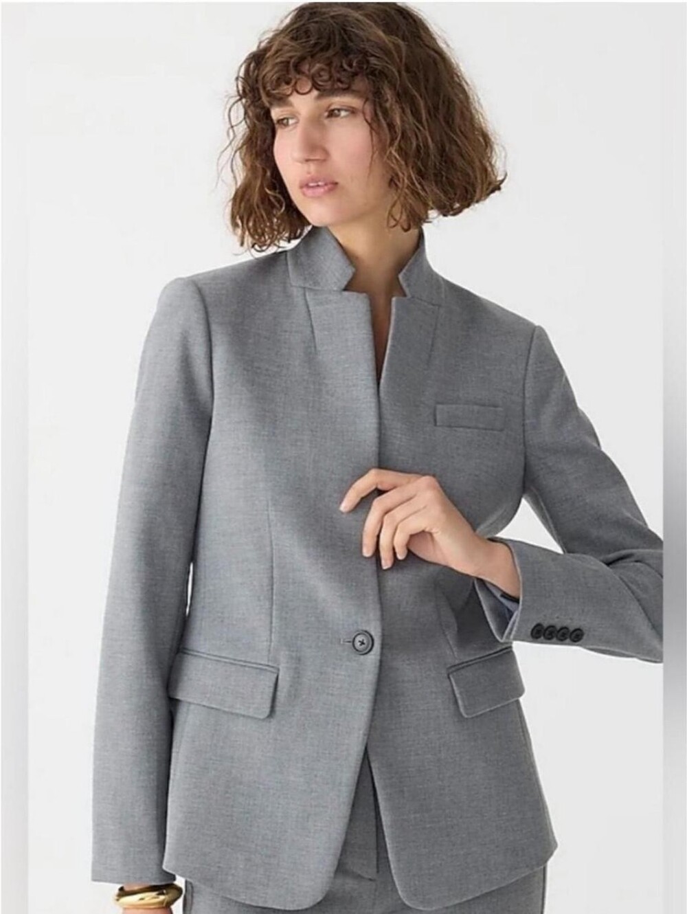 J. Crew Regent blazer in four-season stretch Heather Grey Size 00P